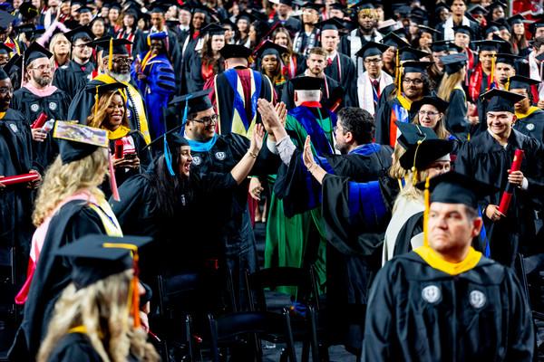 Students at Spring Commencement 2024